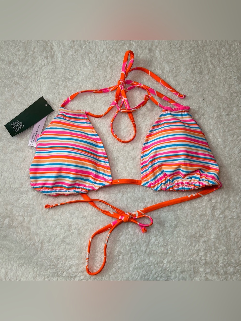 Wild Fable Women’s Reversible Bikini Top Medium NEW